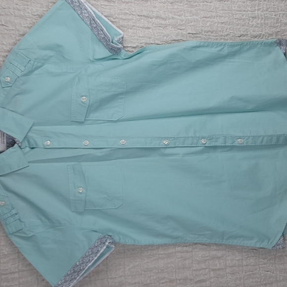 Paper Denim Cloth Shirt Large Green